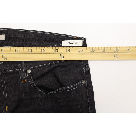 Eileen Fisher Organic Cotton Mid Rise Skinny Jeans Washed Black Gray Sz 8P - Picture 4 of 9